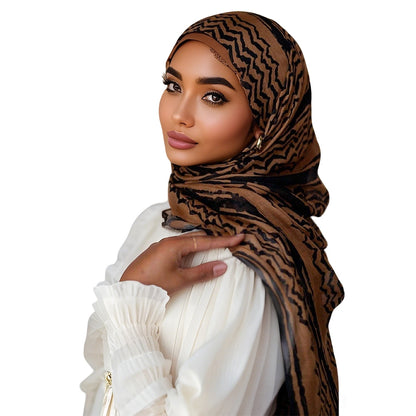 20 Colors Options Chiffon Keffiyeh Palestine Hijab For Women