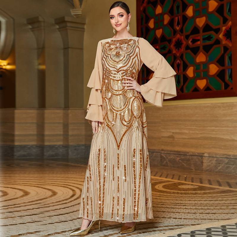 Embellished kaftan outlet dress