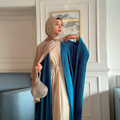 Muslim Women Middle East Cardigan Open Abaya Dress