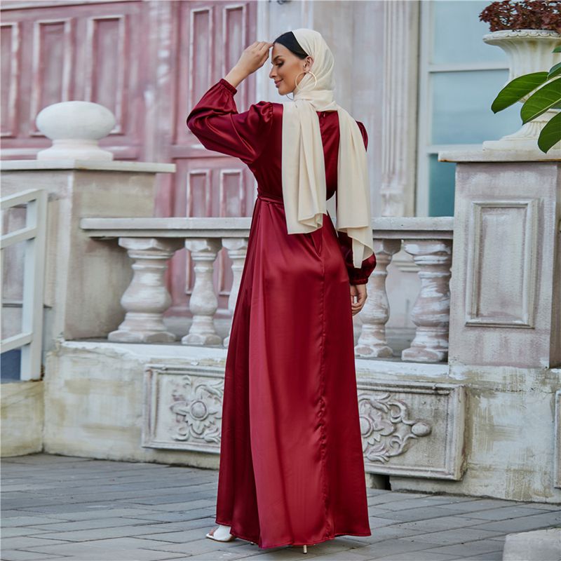 Abaya satin sale