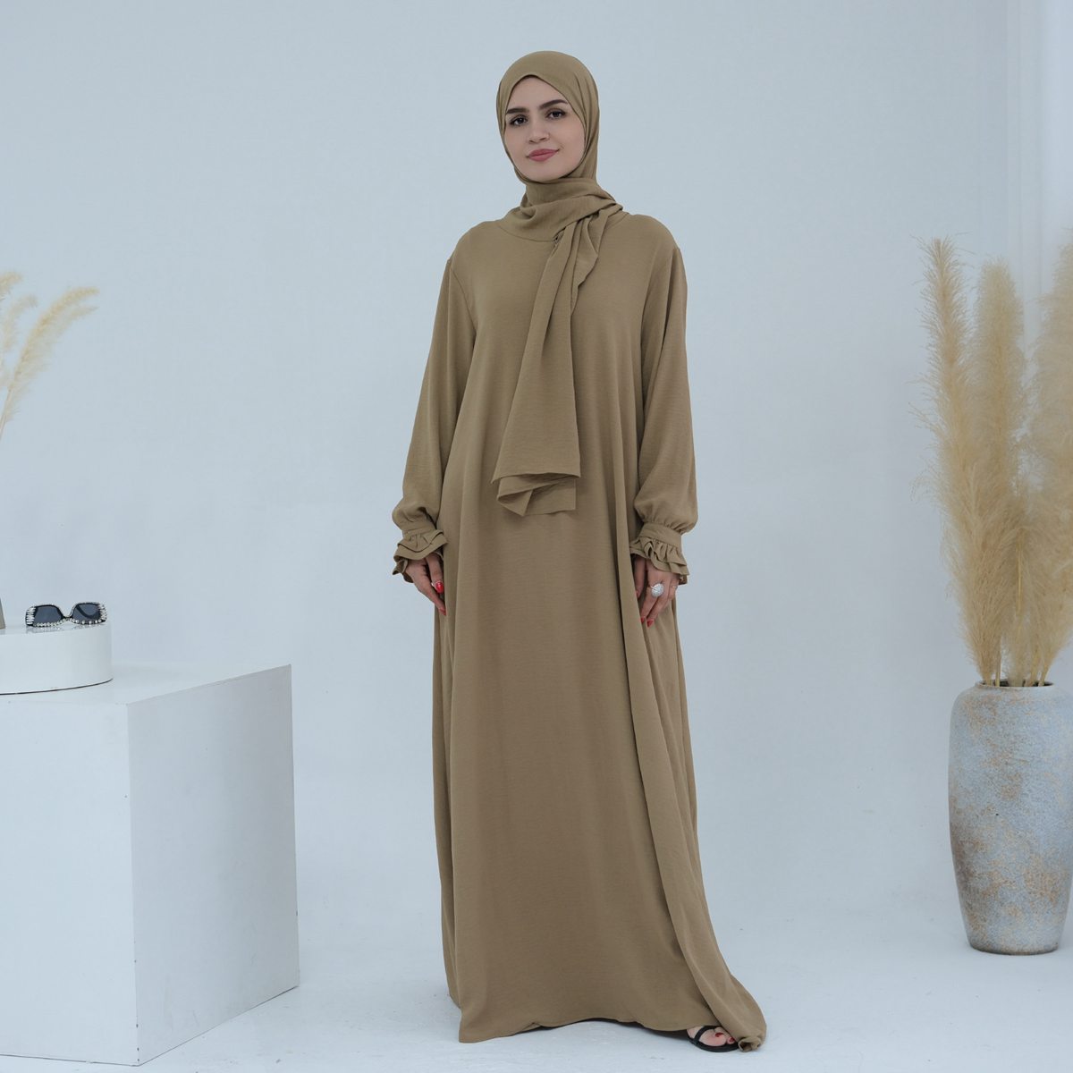 Modest Fashion Clothing One-Piece Hijab Abaya Dress For Muslim Women