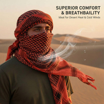100% Cotton Military Tactical Shemagh Desert Scarf Neck Wrap For Men and Women