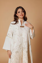 Eid Embroidery Jacquard Gradient Color Caftan Kaftan Dress Jalabiya #26377