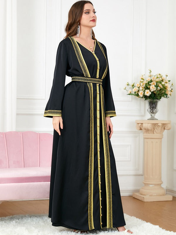 Eid Dress 2 Pieces Satin Caftan Kaftan Dress With Sleeveless Inner Dress