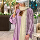 With Inner Sleeveless Dress Muslim Women Hand-stitched Beads Cardigan Open Abaya Dress
