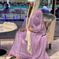With Inner Sleeveless Dress Muslim Women Hand-stitched Beads Cardigan Open Abaya Dress