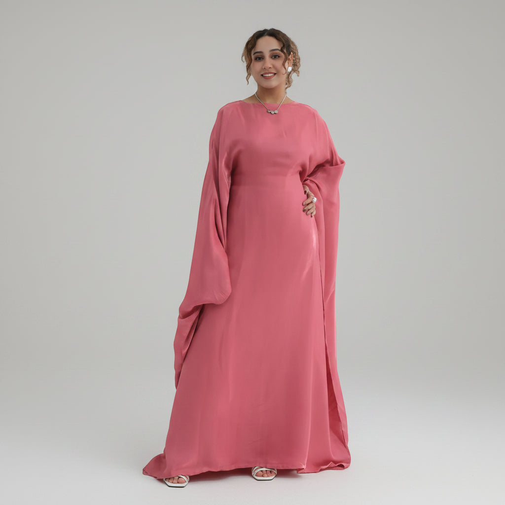 abaya dress pink Madison Abaya in Pink with Pockets Al Shams Abayas