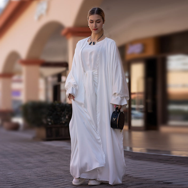 White abaya clearance dress