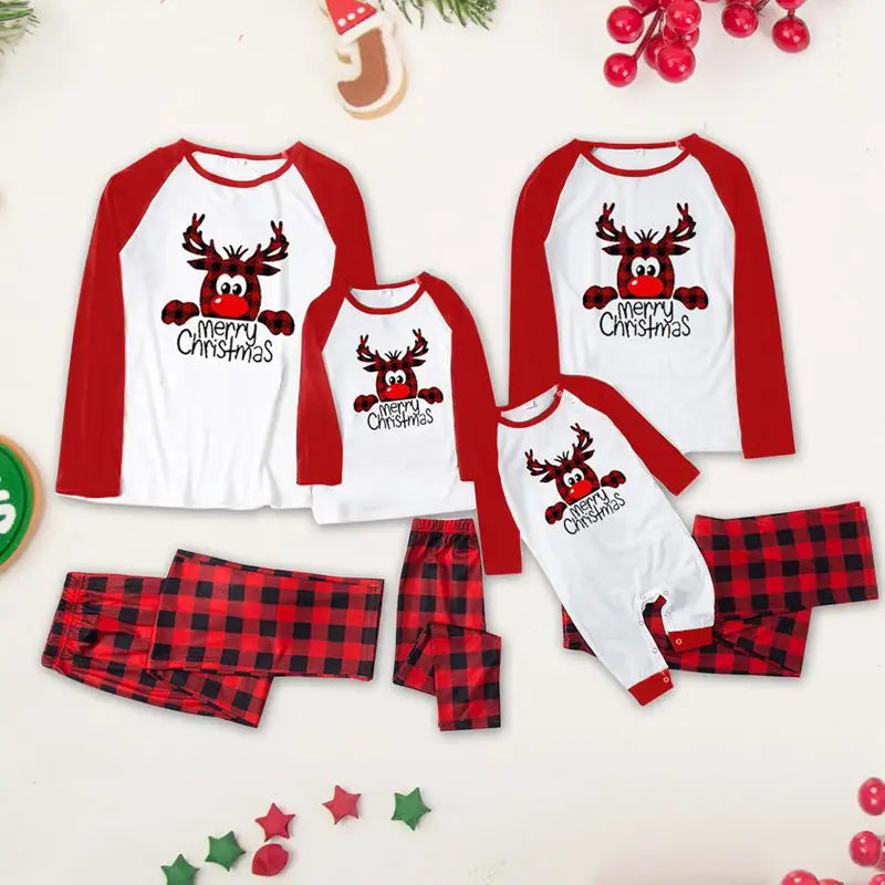 Family Holiday Matching Sleepwear Pjs Sets Christmas Pajamas For Family