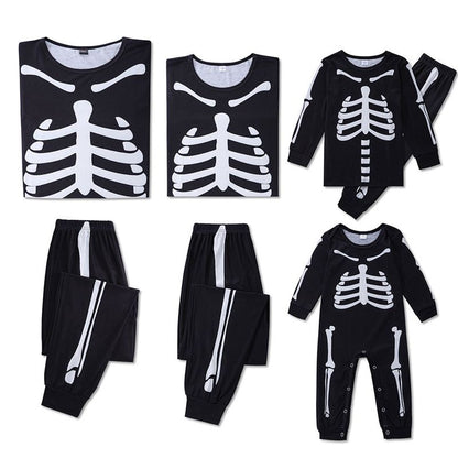 Skeleton Bone Pjs Matching Family Halloween Pajamas Set