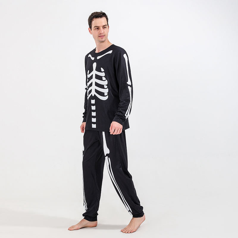 Skeleton Bone Pjs Matching Family Halloween Pajamas Set