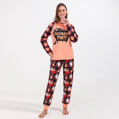Halloween Pjs Matching Family Pumpkin Pajamas Set