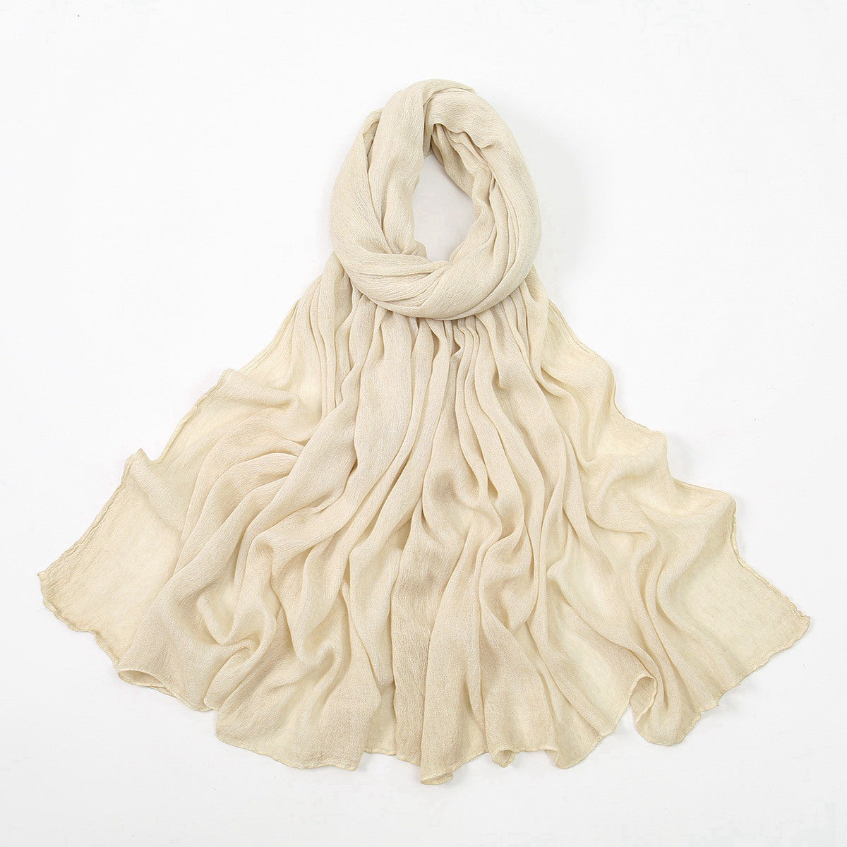 Muslim Women Rayon Textured Hijab Scarf #26VE089