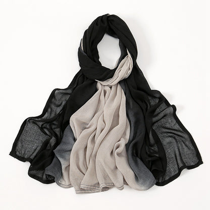 Muslim Women Color Gradient Hijab Scarf #26VS812