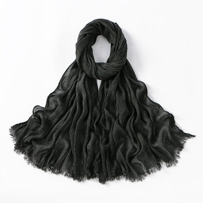 Muslim Women Pleated Hijab Scarf #26VE059
