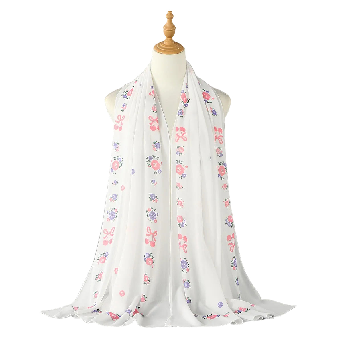 Muslim Women Printed Chiffon Hijab Scarf #26VE206