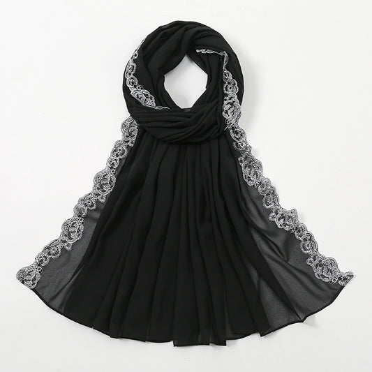 Muslim Women Lace Hijab Scarf #26VS484