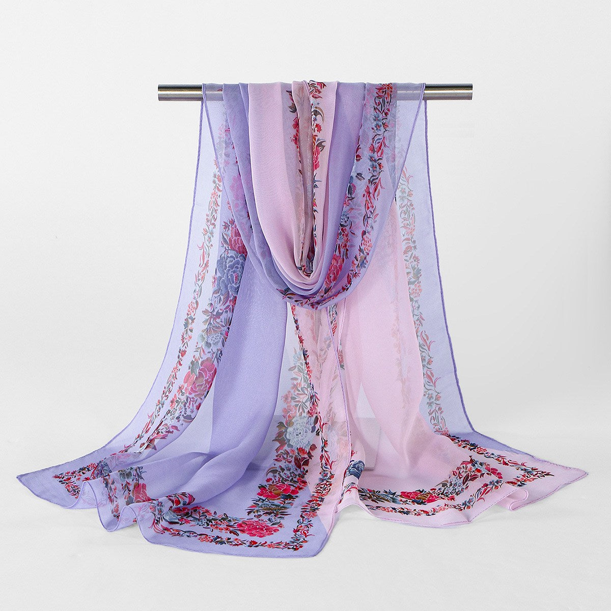 Muslim Women Floral Printed Hijab Scarf #26QQ017