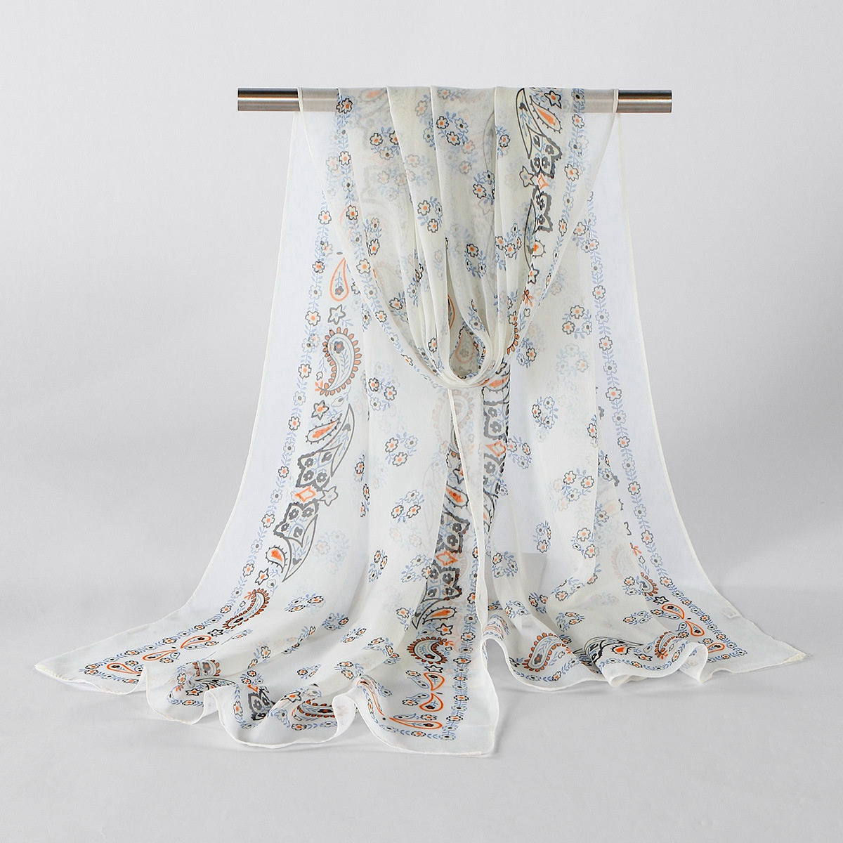Muslim Women Thin Printed Hijab Scarf Shawl #26XQ523