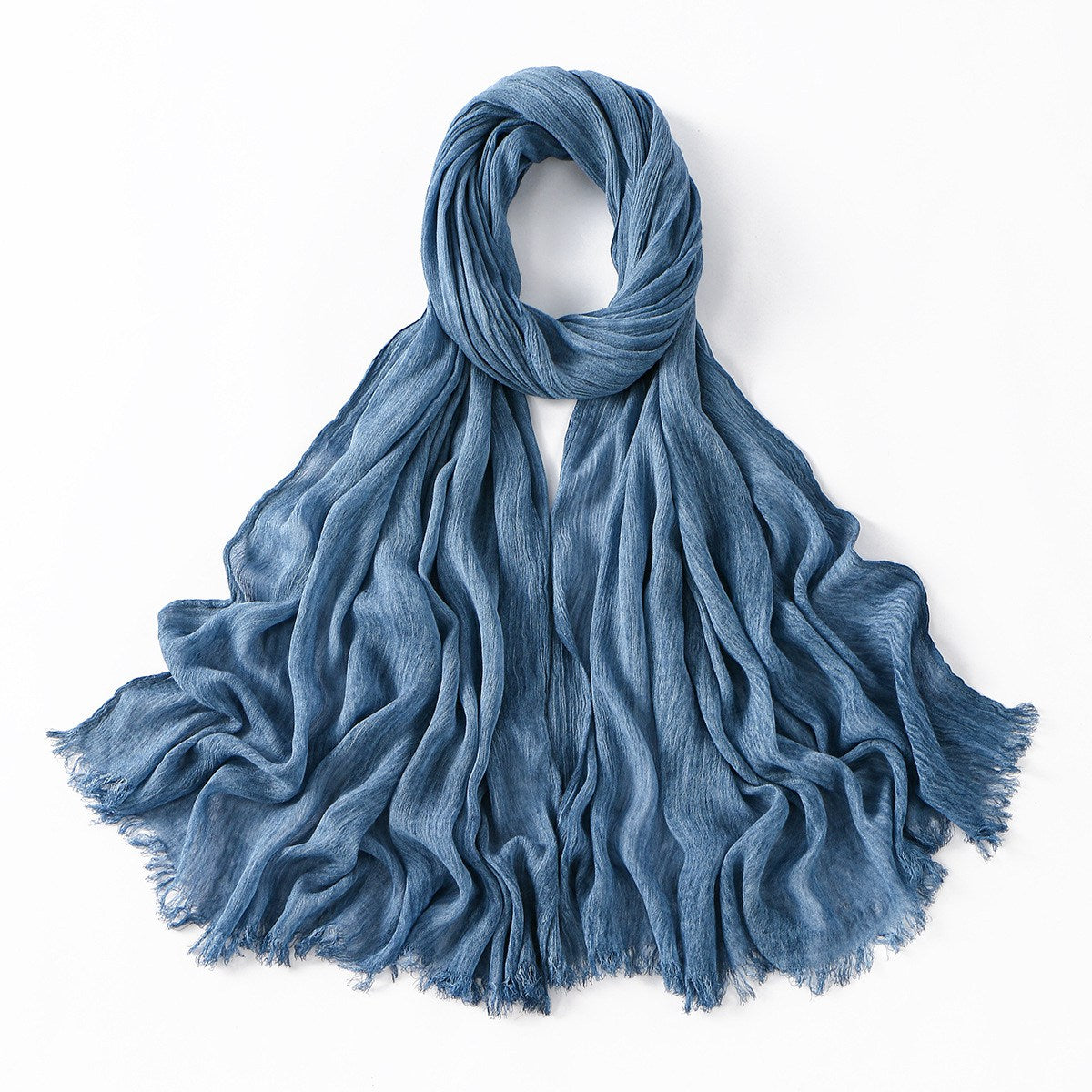 Muslim Women Pleated Hijab Scarf #26VE059