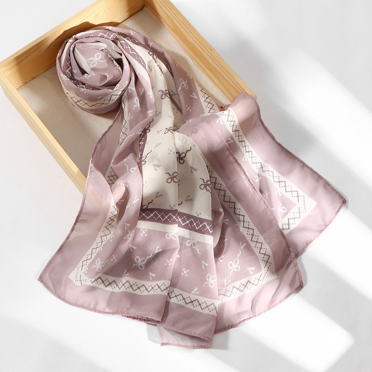 Muslim Women Chiffon Printed Hijab Scarf Shawl #26YW500