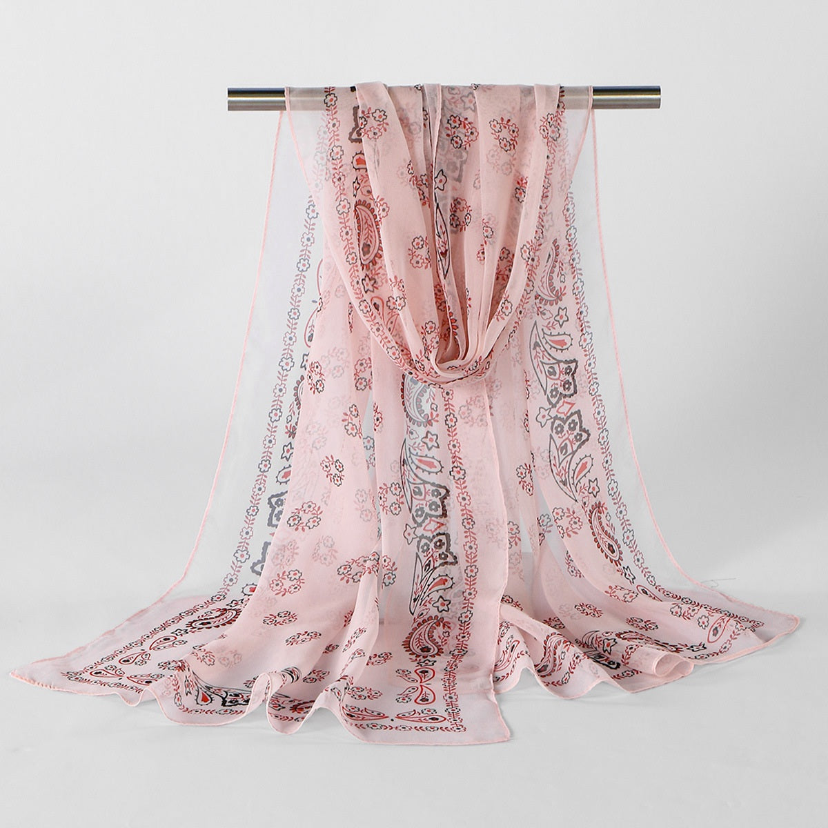 Muslim Women Thin Printed Hijab Scarf Shawl #26XQ523