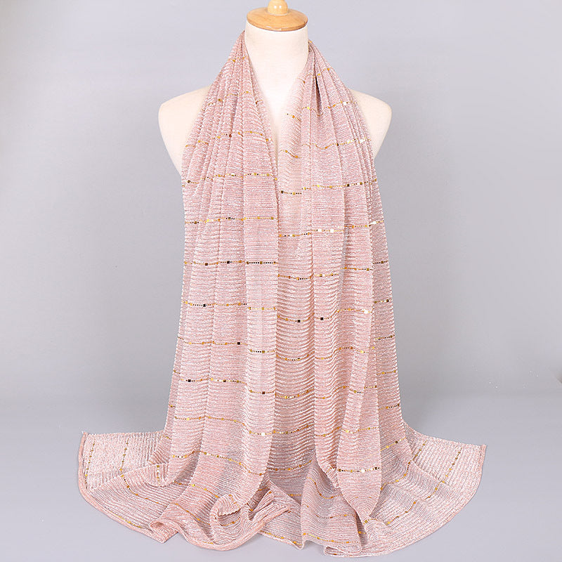 Muslim Women Sequins Hijab Scarf #26VS064