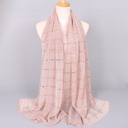 Muslim Women Sequins Hijab Scarf #26VS064