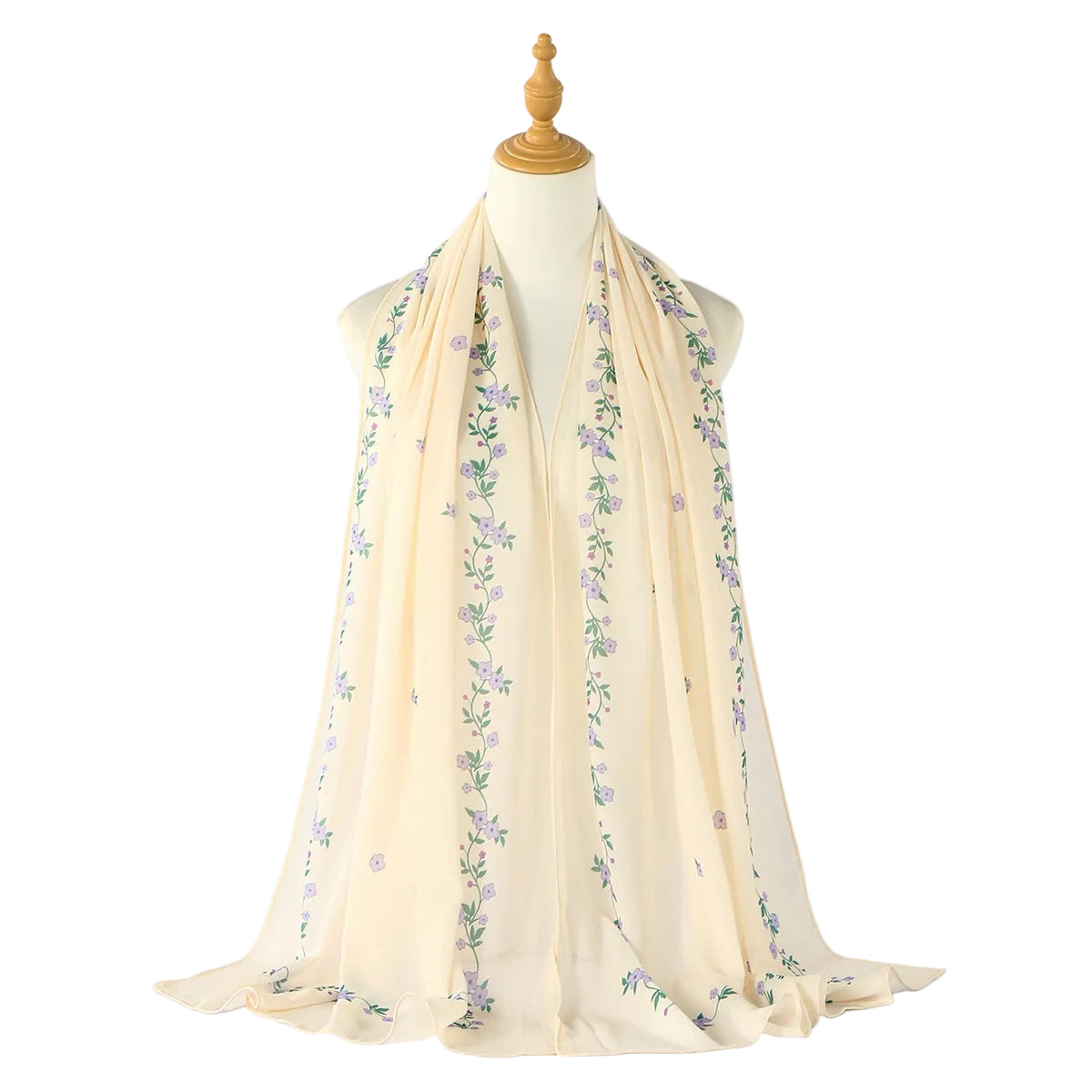 Muslim Women Printed Chiffon Hijab Scarf #26VE206