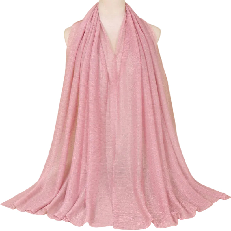 Muslim Women Gold Thread Hijab Scarf #26YW71