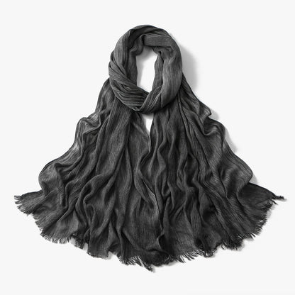 Muslim Women Pleated Hijab Scarf #26VE059