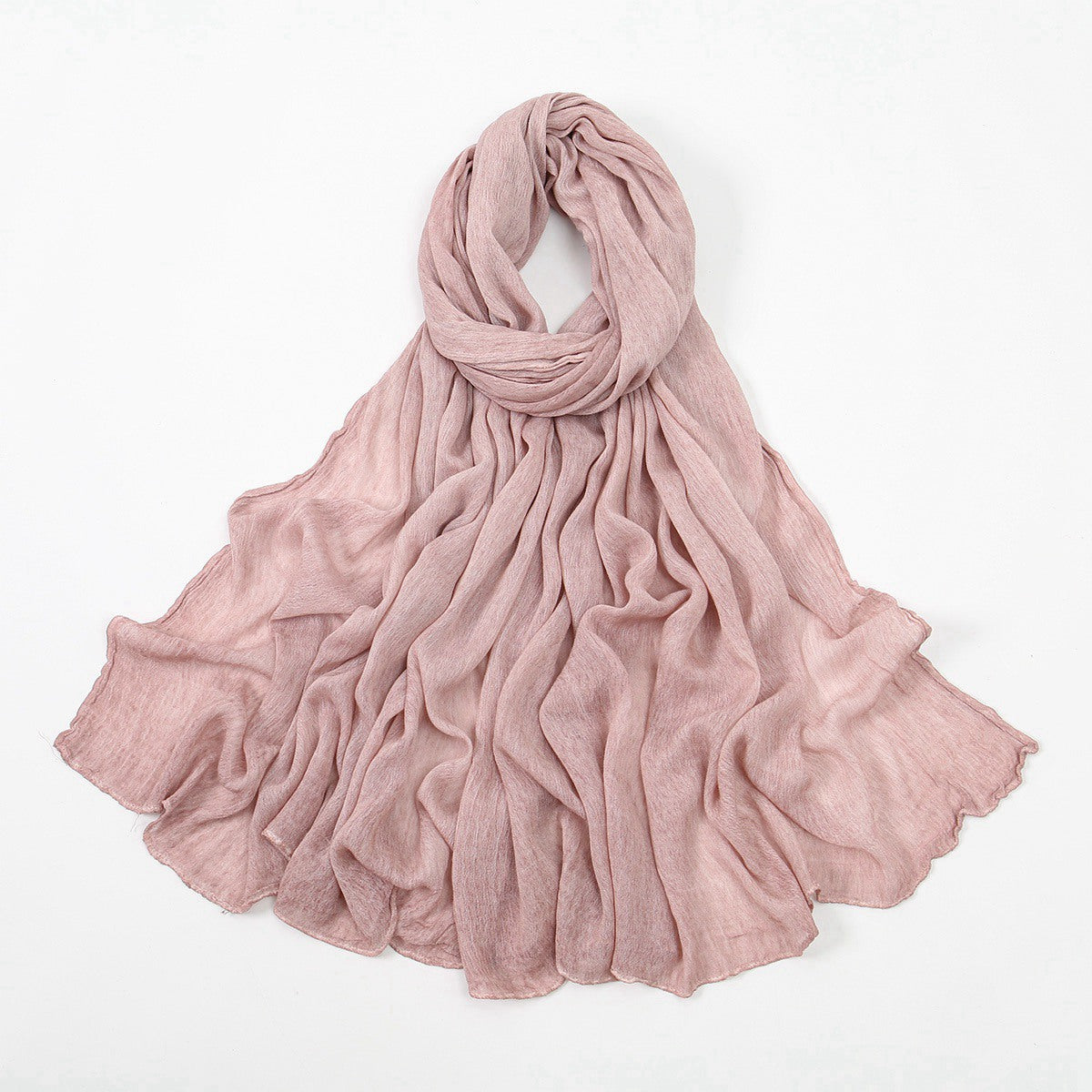 Muslim Women Rayon Textured Hijab Scarf #26VE089