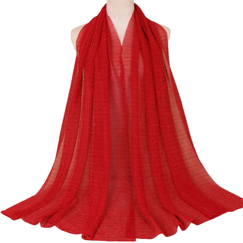 Muslim Women Gold Thread Hijab Scarf #26YW71