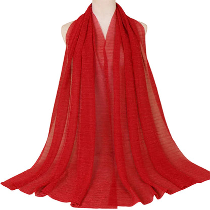 Muslim Women Gold Thread Hijab Scarf #26YW71