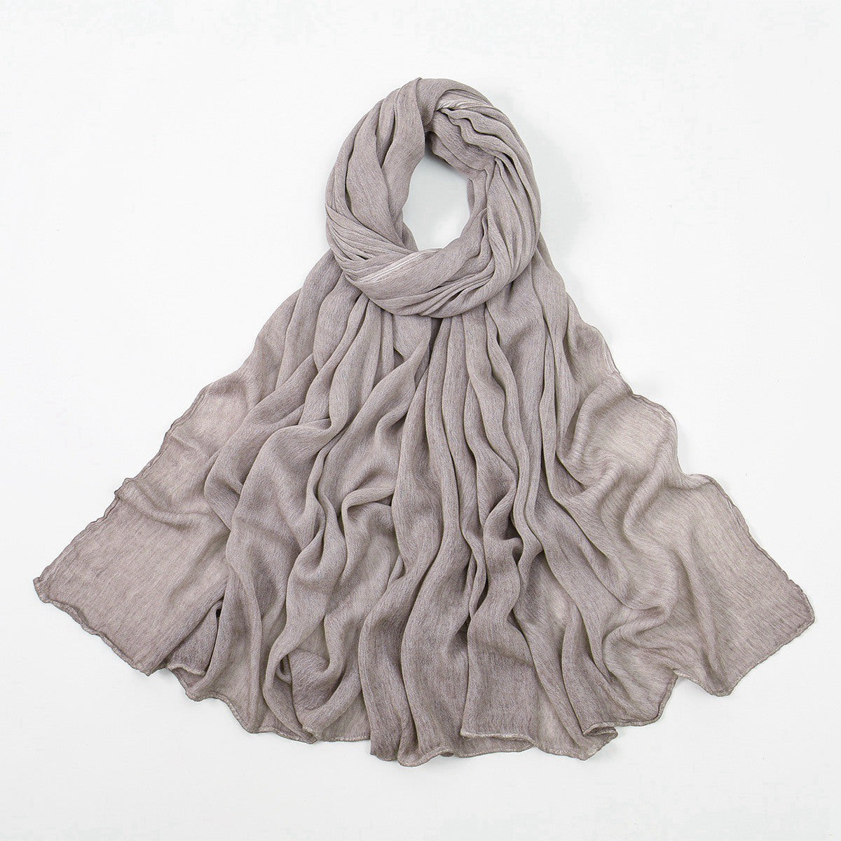 Muslim Women Rayon Textured Hijab Scarf #26VE089