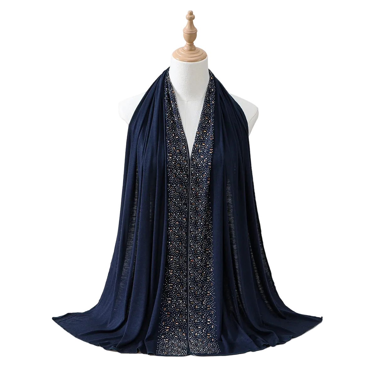 Muslim Women Hotfix Rhinestones Hijab Scarf #26YW425