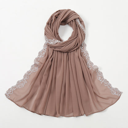 Muslim Women Lace Hijab Scarf #26VS484