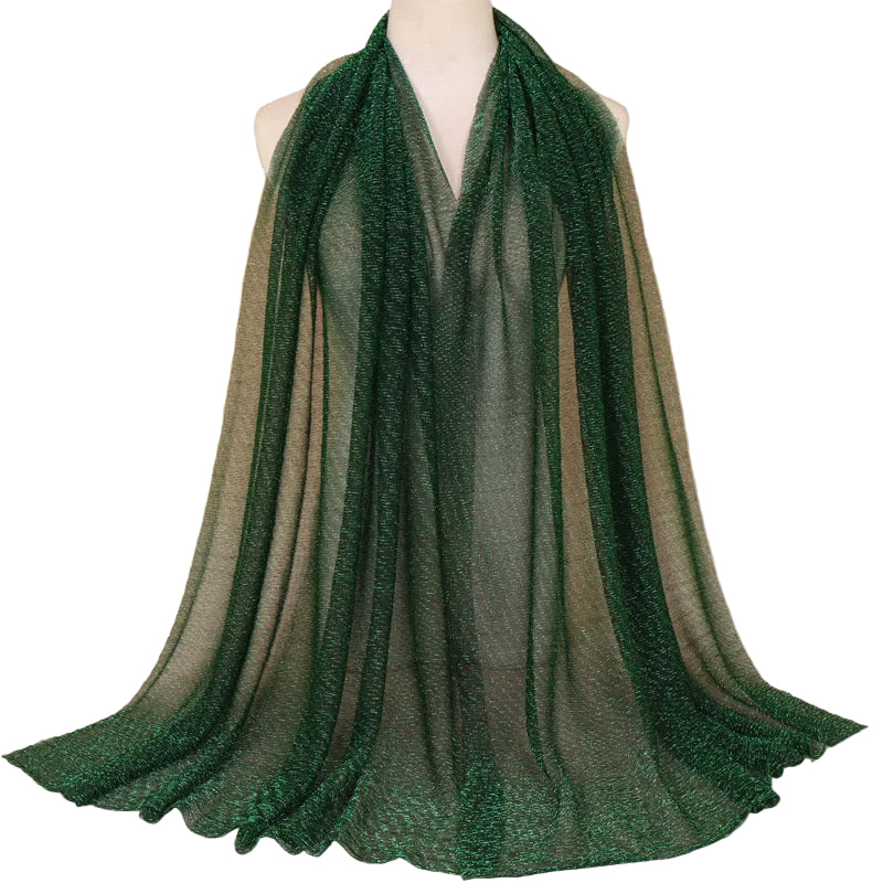 Muslim Women Gold Thread Hijab Scarf #26YW71