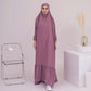 Muslim Women Nida Long Robe Prayer Dress Overhead Abaya Dress Jilbab