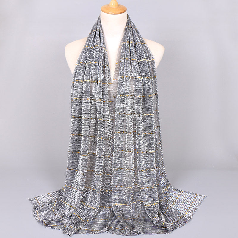Muslim Women Sequins Hijab Scarf #26VS064