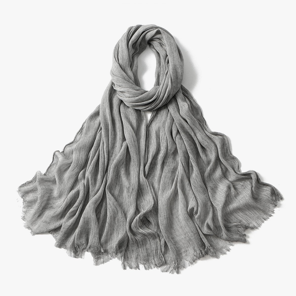 Muslim Women Pleated Hijab Scarf #26VE059