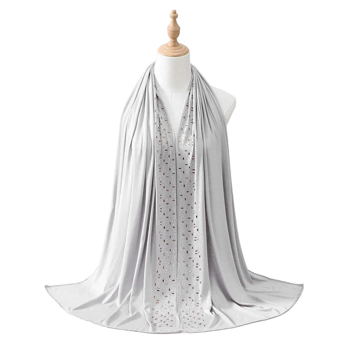 Muslim Women Hotfix Rhinestones Hijab Scarf #26YW425