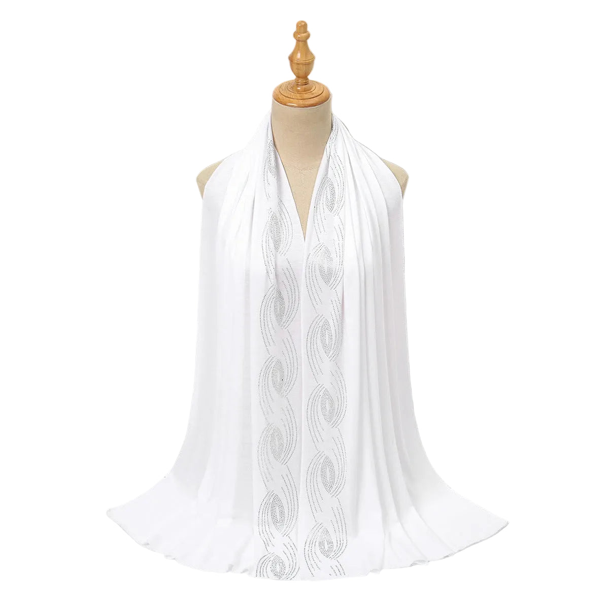 Muslim Women Hotfix Rhinestones Hijab Scarf #26YW577