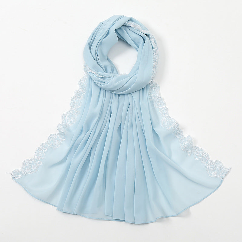 Muslim Women Lace Hijab Scarf #26VS484
