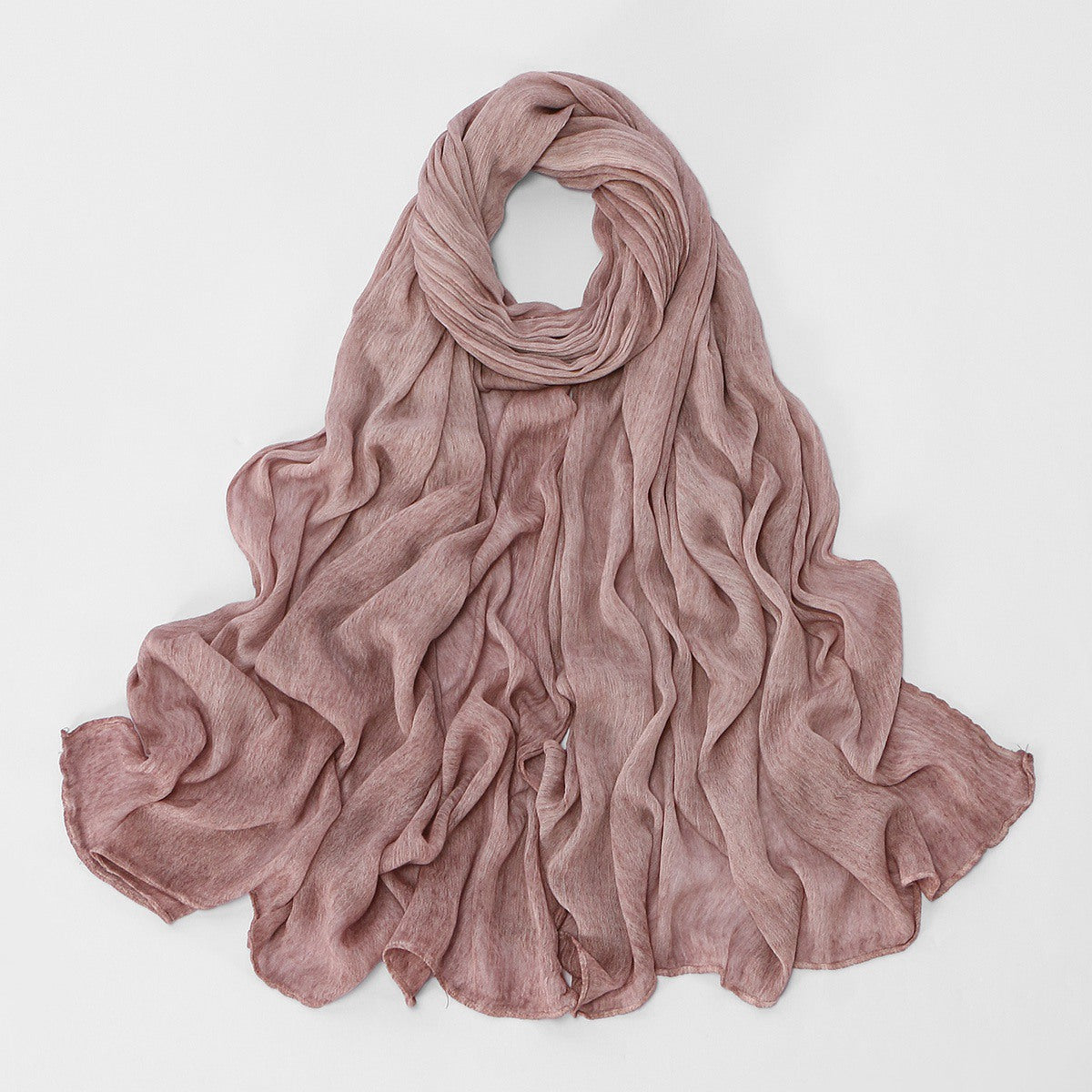 Muslim Women Rayon Textured Hijab Scarf #26VE089