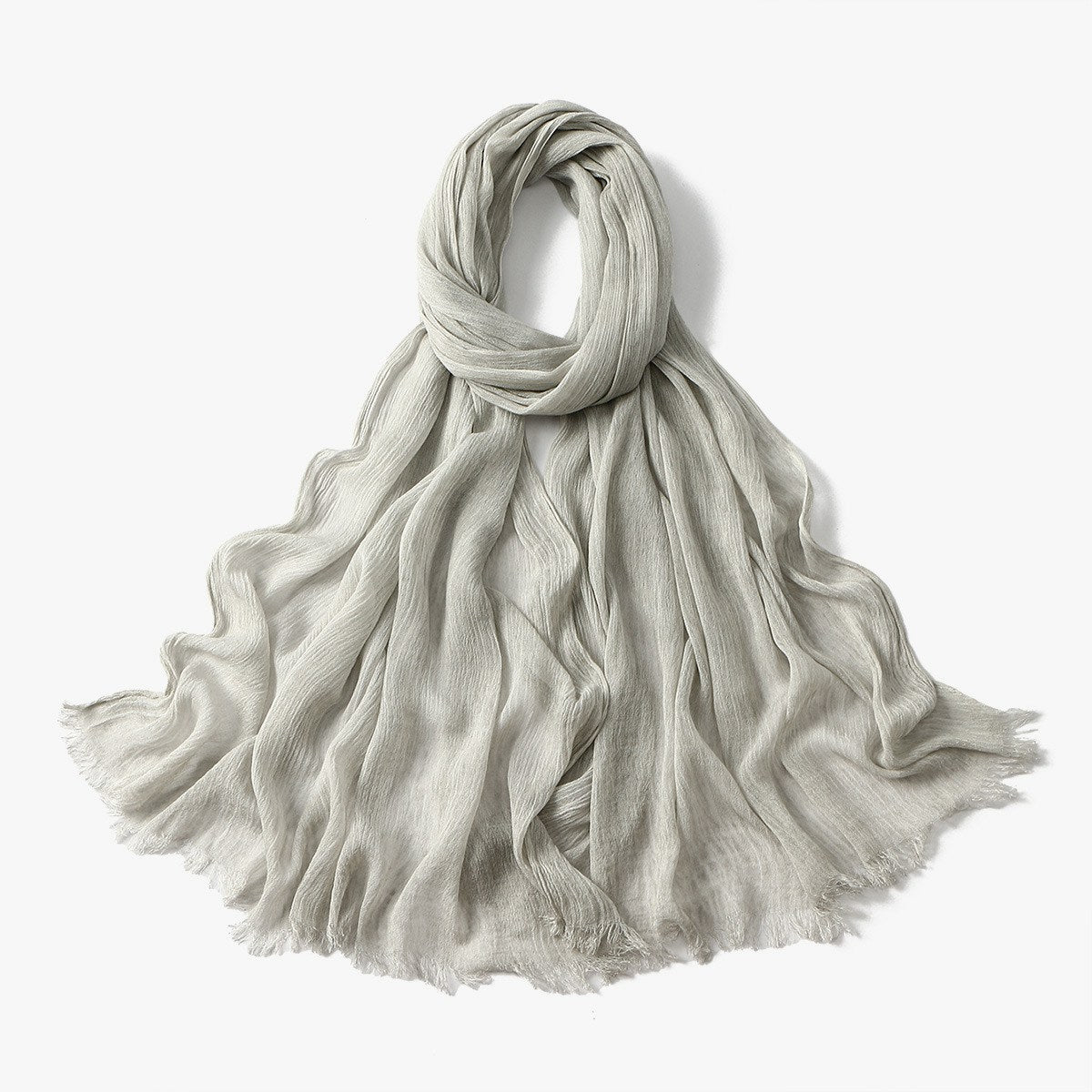 Muslim Women Pleated Hijab Scarf #26VE059