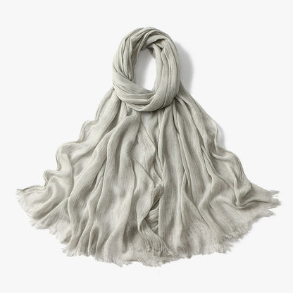 Muslim Women Pleated Hijab Scarf #26VE059