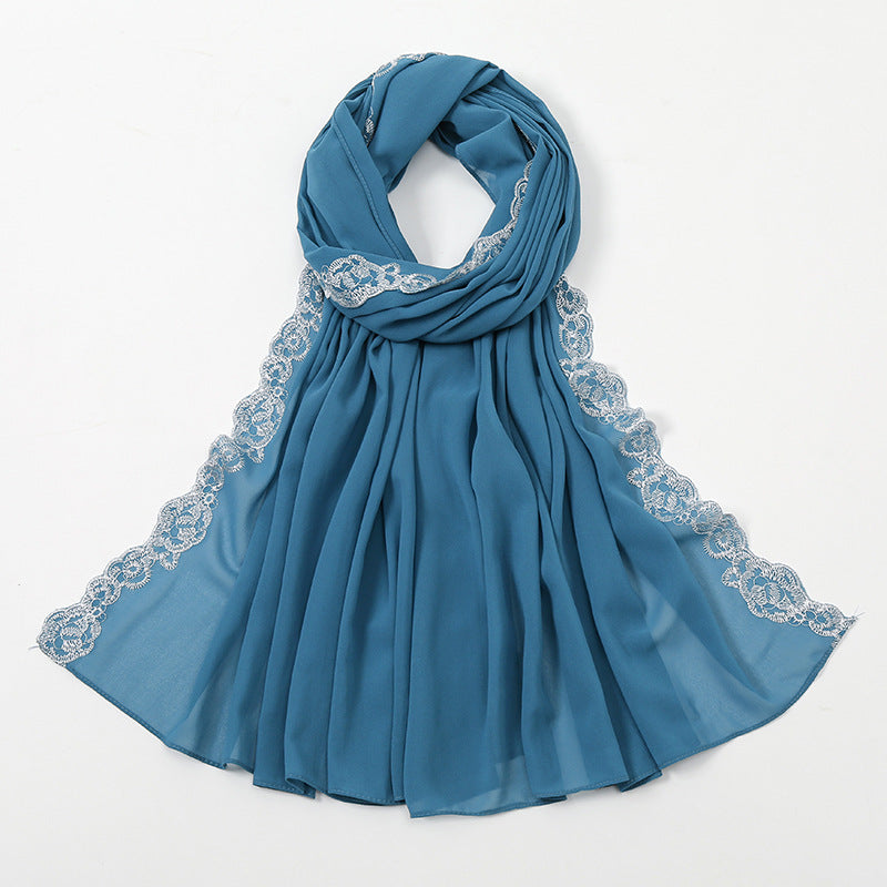 Muslim Women Lace Hijab Scarf #26VS484