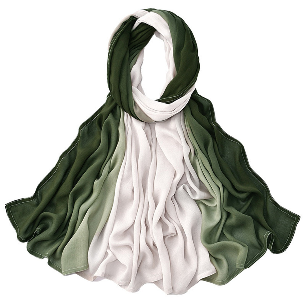 Muslim Women Color Gradient Hijab Scarf #26VS812