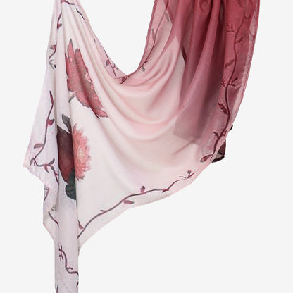 Muslim Women Printed Voile Hijab Scarf #26YW539